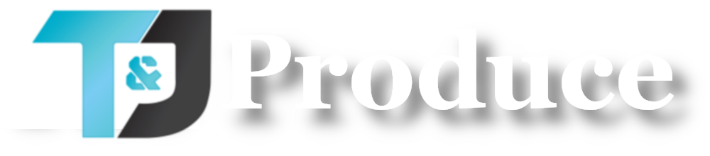 t and j produce logo